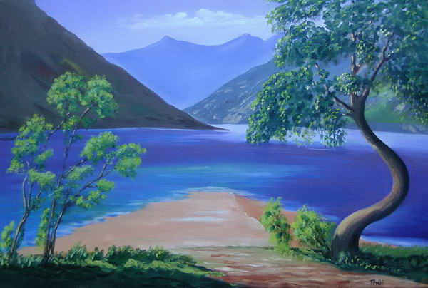 painting, d'lakes, na, na