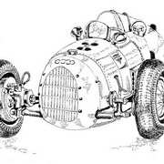 Auto Union as driven by Taxio Nuovalari in the l950's