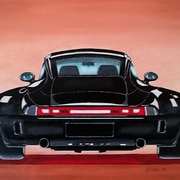 Big Black,wide bodied Porsche