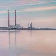 Twilight over The Poolbeg Chimneys,Dublin
