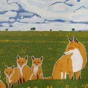 Foxes in the countryside