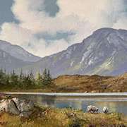Irish art | Lough Inagh,Connemara by Eileen Meagher | Irish artist