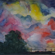 Evening Sky,Spiddal Evening Sky,Spiddal