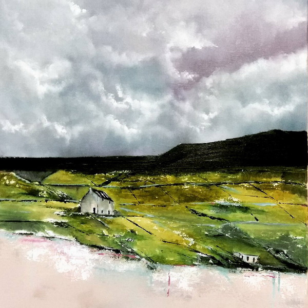 painting, Keem Beach Achill Island, oils, 24 x 20 ins