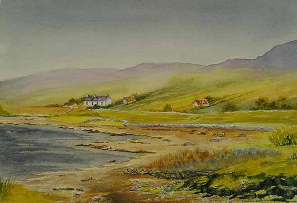 painting, On the Connemara Coast, watercolour, 35 x 25 cm