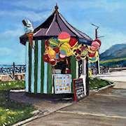 Irish art | Summer in Bray 2 by Marie Fallon | Irish artist