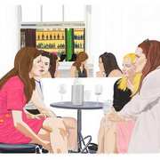 Girls. The Bailey Bar