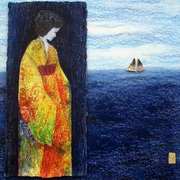 The River Merchant's Wife ll,Beeswax,pigments