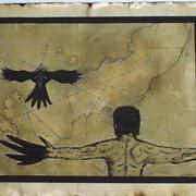 The evolution of spirit. Man becomes crow