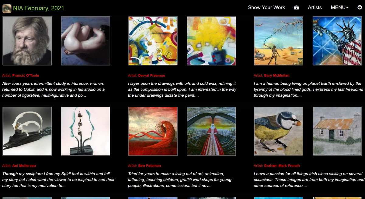 List of Artists New Irish Art