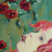 Death of Coyote. Persephone's kiss. Pollen by Jeff Noon. Sequence of three paintings Bottom Death of Coyote. Persephone's kiss. Pollen by Jeff Noon. Sequence of three paintings Bottom