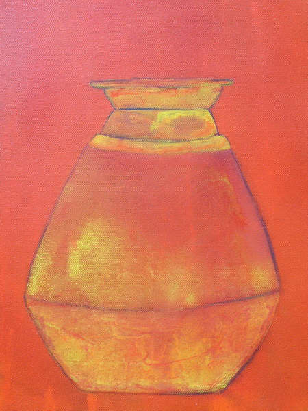 painting, Degchi, acrylic on canvas, 40.5x 30.5cm