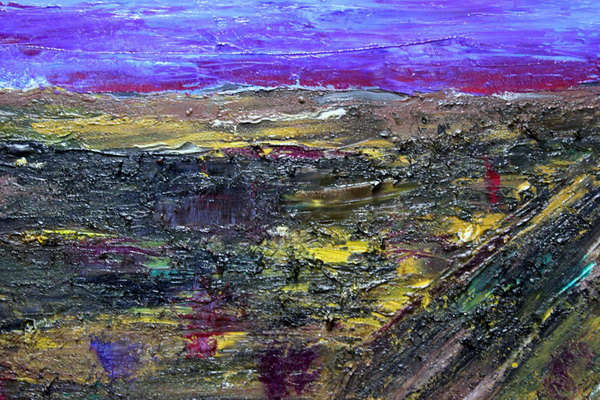 painting, Owenduff Bog, oil on canvas, 40 x 50cm