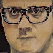 Irish art | Damien Hirst wearing Pete Kilkenny Eyewear by Pete Kilkenny | Irish artist