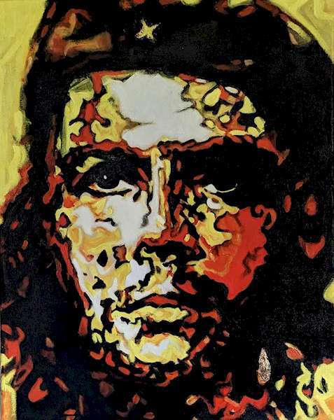 painting, Che Guevara, oils, 18 x 15 inches