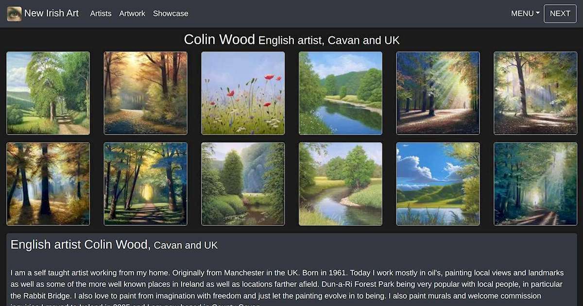English artist Colin Wood Cavan and UK