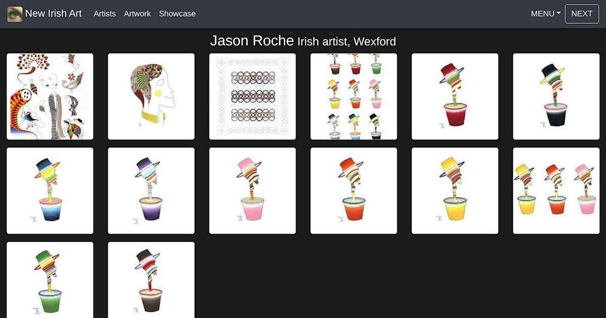 Irish artist Jason Roche Wexford