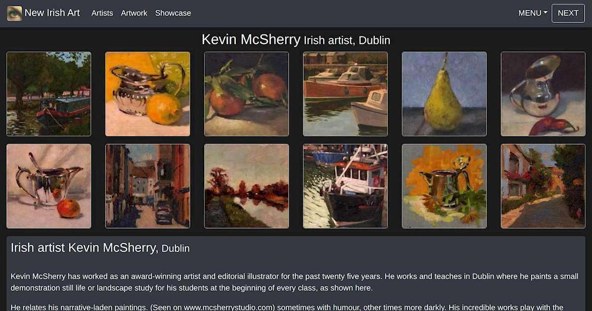 Irish artist Kevin McSherry Dublin