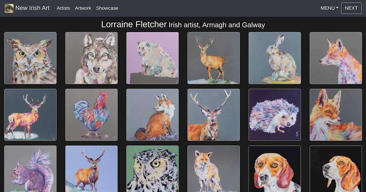 Irish artist Lorraine Fletcher Armagh and Galway