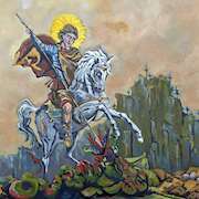 Irish art | St. George by Rajko Gasparovic | Croatian artist