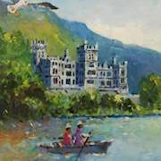 Irish art | Kylemore Abbey by Sean Lorinyenko | Irish artist