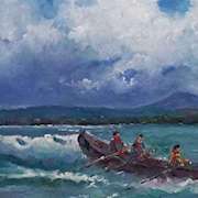 The Fanad Currach Men exploring Downings