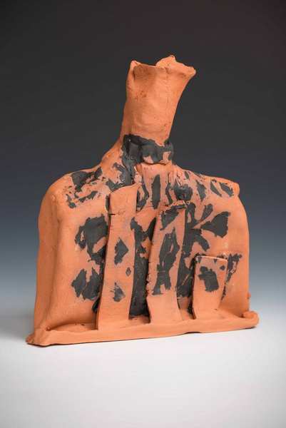 painting, Ancient Africa, clay, 11 x 8 x 1 1/2 inches