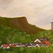 Irish art | Cave Hill overlooking Antrim Rd Belfast by Suzy Russell | Northern Ireland artist