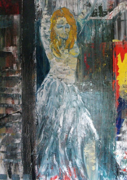 painting, Dance, oil, 100 x 76 cm